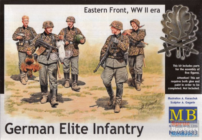 Master Box 3592: 1/35 Scale Hand-to-Hand Fight Set - British Vs German Infantry In North Africa - View #9