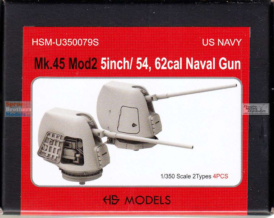 HSMU350079U 1:350 HS Models US Navy Mk.45 Mod2 5-inch/54,62-Cal Naval ...