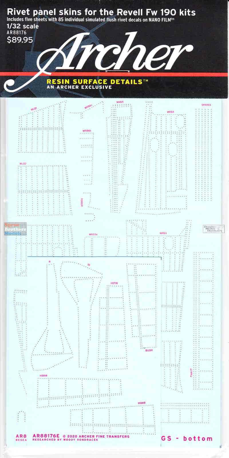 Model Rivit Decals Aircraft - Aftermarket Products - Decals - 1:32 Scale or Larger-Early ...