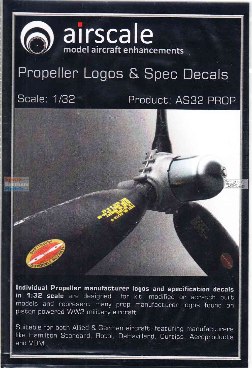 ASCAS32PROP 1:32 Airscale Propeller Logos & Spec Decals - Sprue ...