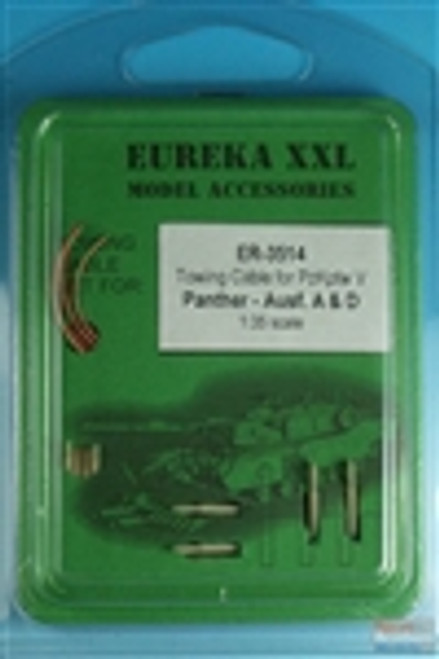 Eureka XXL 1/35 Metal Towing Cable for German Tiger I Ausf.E Tank WWII ER-3502 