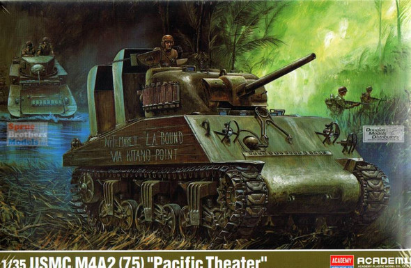 ACA13562 1:35 Academy USMC M4A2(75) Sherman 'Pacific Theater'