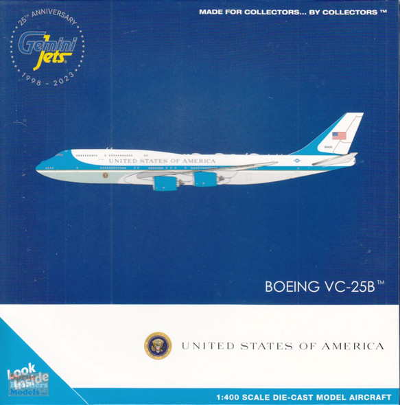 GEMGJ2220 1:400 Gemini Jets USAF VC-25B (B747-8) 'Air Force One' Reg #30000 (pre-painted/pre-built)