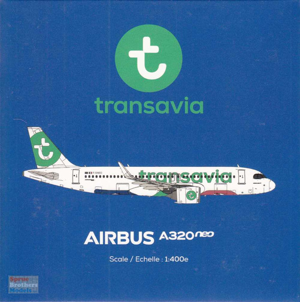 GEMGJ2249 1:400 Gemini Jets Transavia Airlines Airbus A320neo #F-GNEO (pre-painted/pre-built)