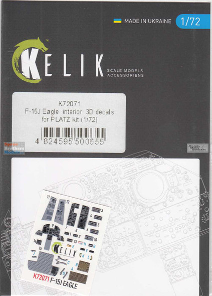 RESK72071K 1:72 ResKit/Kelik 3D Detail Set - F-15J Eagle (PLZ kit)