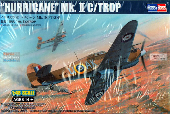 HBS81779 1:48 Hobby Boss Hurricane Mk.IIc Trop