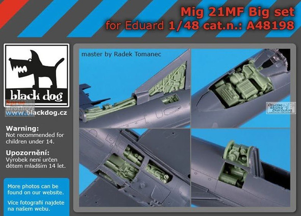 BLDA48198A 1:48 Black Dog MiG-21MF Fishbed Big Set (EDU kit)