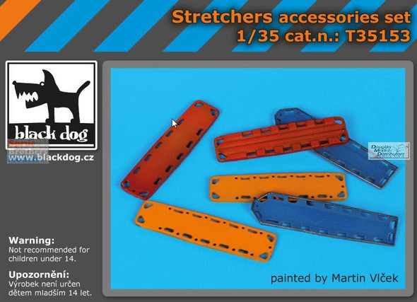 BLDT35153T 1:35 Black Dog Stretchers Accessories Set