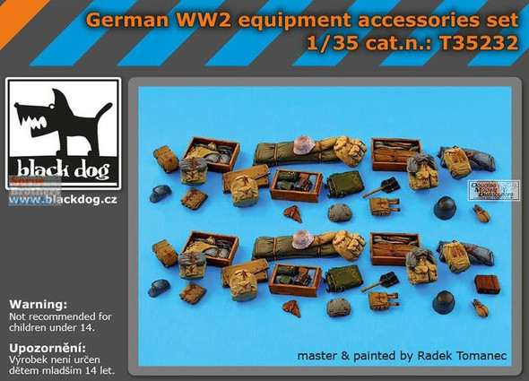 BLDT35232T 1:35 Black Dog German Army WW2 Equipment Accessories Set