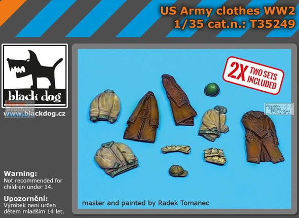 BLDT35249T 1:35 Black Dog WW2 US Army Clothes