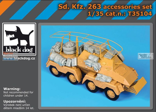 BLDT35104T 1:35 Black Dog Sd.Kfz.263 Stowage Set (AFV kit)