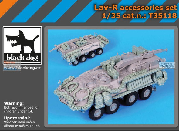 BLDT35118T 1:35 Black Dog LAV-R Stowage Accessories Set (TRP kit)