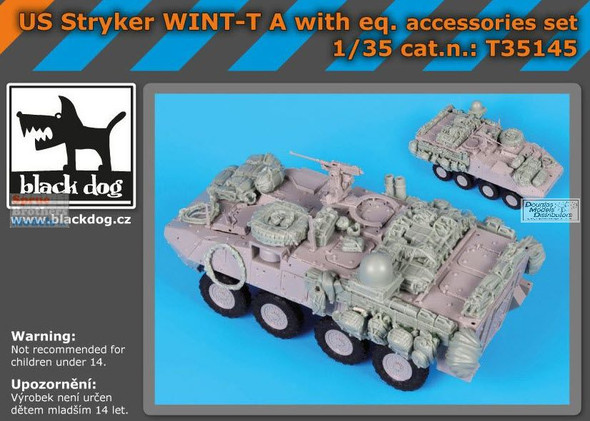 BLDT35145T 1:35 Black Dog US Stryker WINT-T A with Equipment Accessories Set (TRP kit)