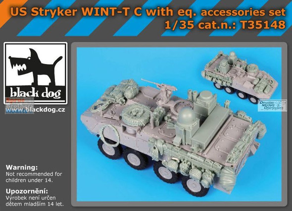 BLDT35148T 1:35 Black Dog US Stryker WINT-T C with Equipment Accessories Set (TRP kit)
