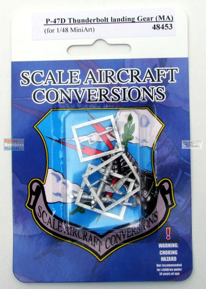 SAC48453 1:48 Scale Aircraft Conversions - P-47D Thunderbolt Landing Gear (MIA kit)