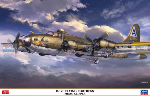 HAS02462 1:72 Hasegawa B-17F Flying Fortress 'Miami Clipper'