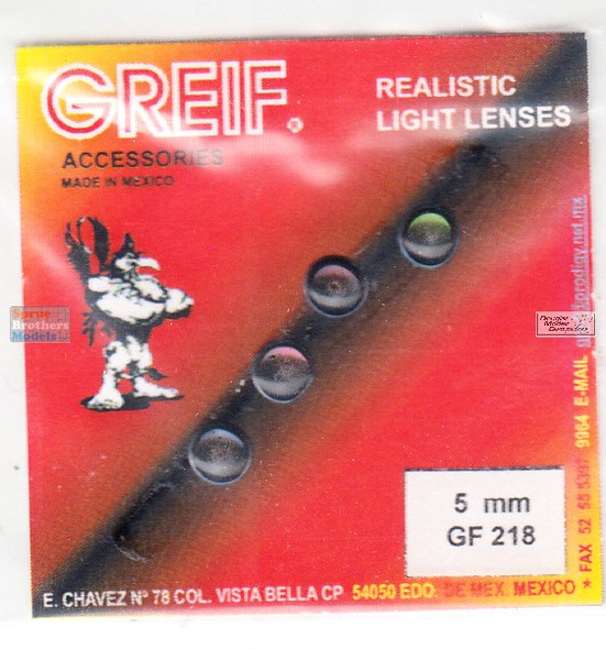 GRF218 Greif Realistic Light Lenses - 5mm Prismatic (4 pcs)