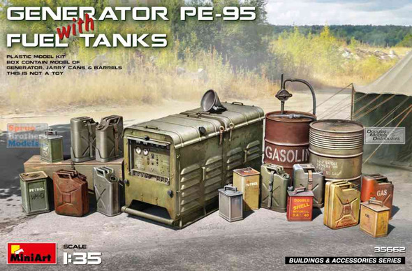 MIA35662 1:35 Miniart Generator PE-95 with Fuel Tanks