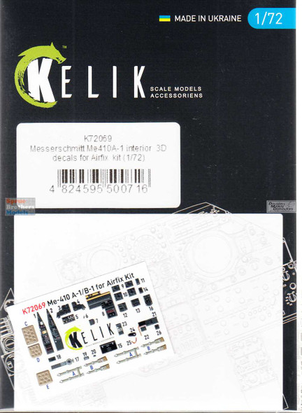 RESK72069K 1:72 ResKit/Kelik 3D Detail Set - Me410A-1 (AFX kit)