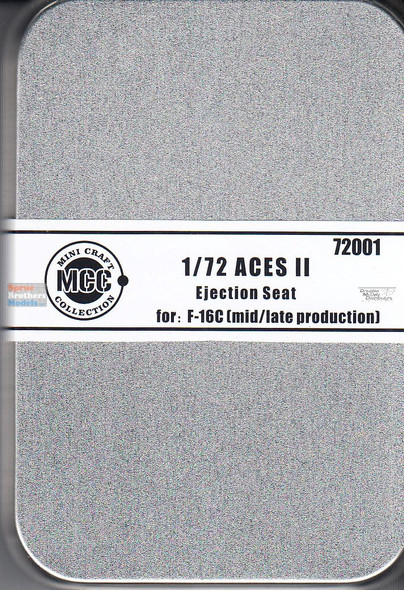 MCC72001 1:72 Mini Craft Collection Aces II Ejection Seat with Wool Pad (for F-16C Mid/Late)