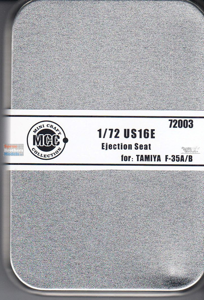 MCC72003 1:72 Mini Craft Collection MB Mk.16 US16E Ejection Seat (for Tamiya F-35A F-35B)