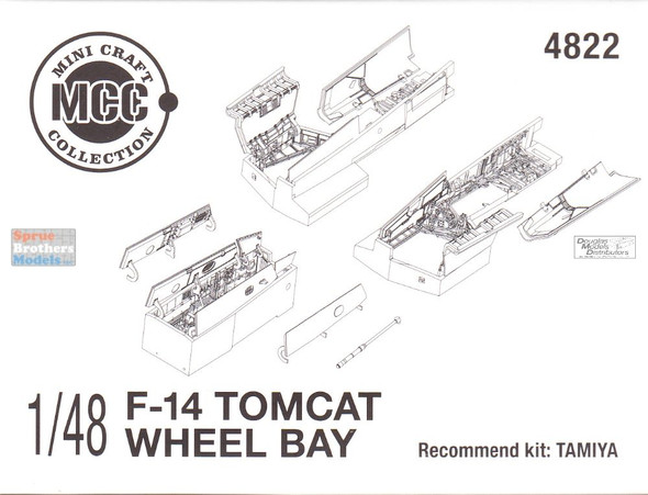 MCC48022 1:48 Mini Craft Collection F-14 Tomcat Wheel Bay Set (TAM kit)