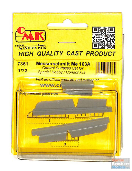 CMK7351 1:72 CMK Me 163A Komet Control Surfaces Set (SPH kit)