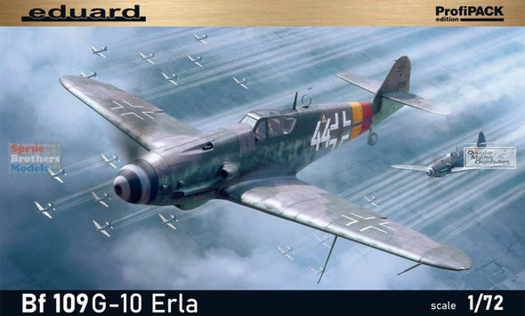 EDU70162 1:72 Eduard Bf109G-10 Erla ProfiPACK Edition