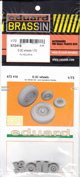 EDU672416 1:72 Eduard Brassin E-2C Hawkeye Wheels (EDU/HEL kit)