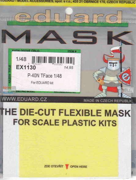 EDUEX1130 1:48 Eduard Mask - P-40N Warhawk TFACE (EDU kit)