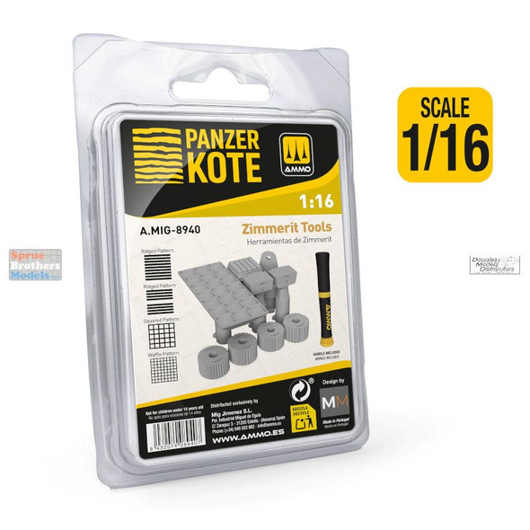 AMM8940 1:16 AMMO by Mig - Panzer Kote Zimmerit Tools