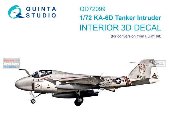 QTSQD72099 1:72 Quinta Studio 3D Decal - KA-6D Intruder Tanker (FUJ kit)