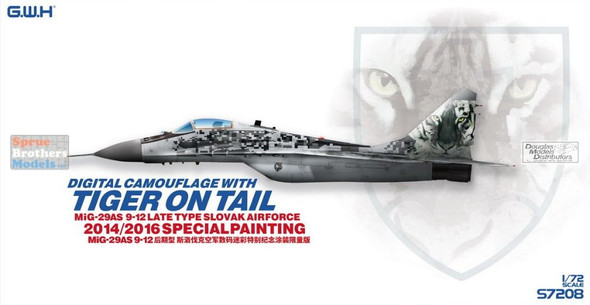 LNRS7208 1:72 Great Wall Hobby MiG-29AS Fulcrum 9-12 Late Slovak Air Force 'Tiger on Tail'