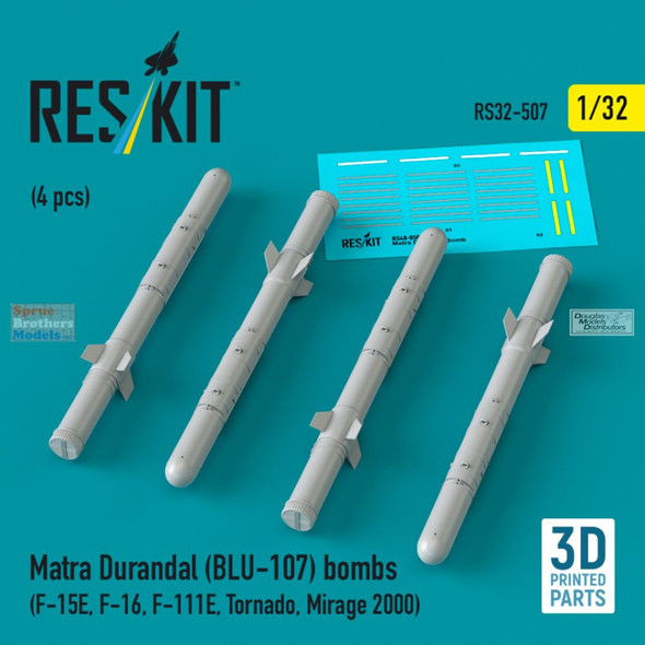 RESRS320507 1:32 ResKit Matra Durandal BLU-107 Bomb Set