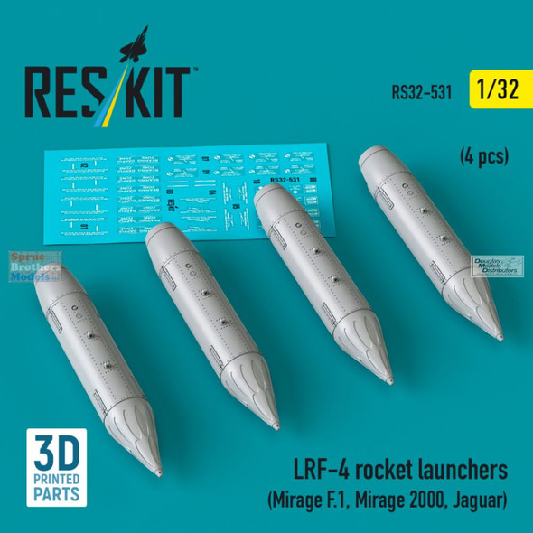 RESRS320531 1:32 ResKit LRF-4 Rocket Launcher Set