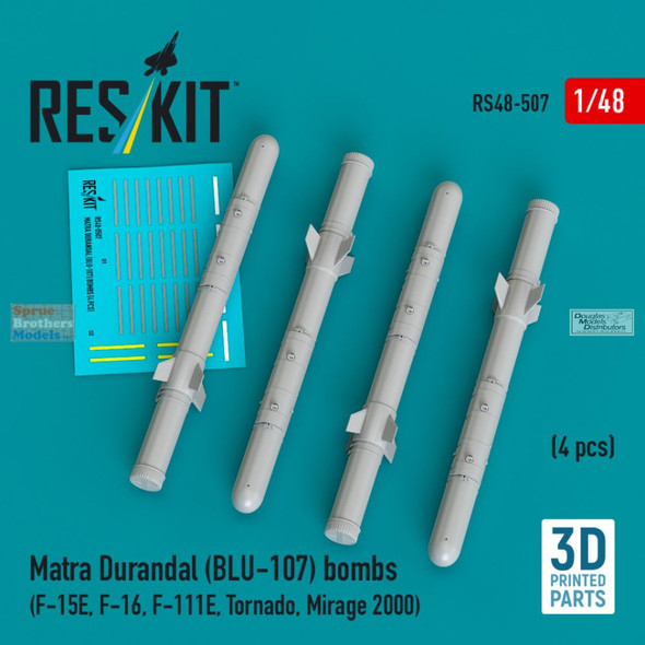 RESRS480507 1:48 ResKit Matra Durandal BLU-107 Bomb Set