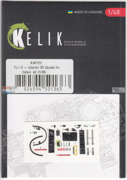 RESK48123K 1:48 ResKit/Kelik 3D Detail Set - FJ-2 Fury (ITA kit)