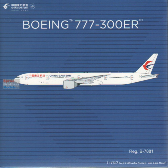 NGM73078 1:400 NG Model China Eastern B777-300ER Reg #B-7881 (pre-painted/pre-built)