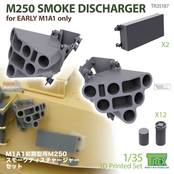 TRXTR35187 1:35 TRex - M250 Smoke Discharger Set for Early M1A1