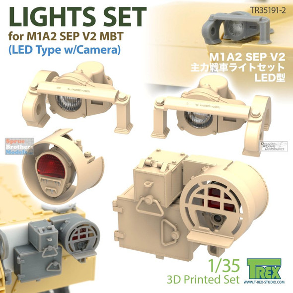 TRXTR35191-2 1:35 TRex - Light Set for M1A2 SEP V2 (LED Type with Camera)