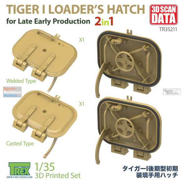 TRXTR35211 1:35 TRex - Loader's Hatch For Tiger I Late Early
