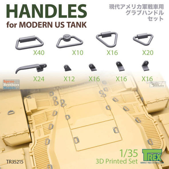 TRXTR35215 1:35 TRex - Handles Set for Modern US Tanks