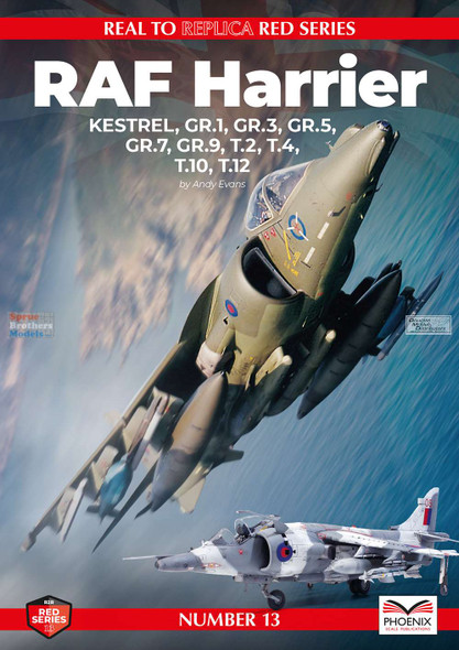 PSPRED013 Phoenix Scale Publications - RAF Harrier (Kestrel GR.1 GR.3 GR.5 GR.7 GR.9 T.2 T.4 T.10 T.12)
