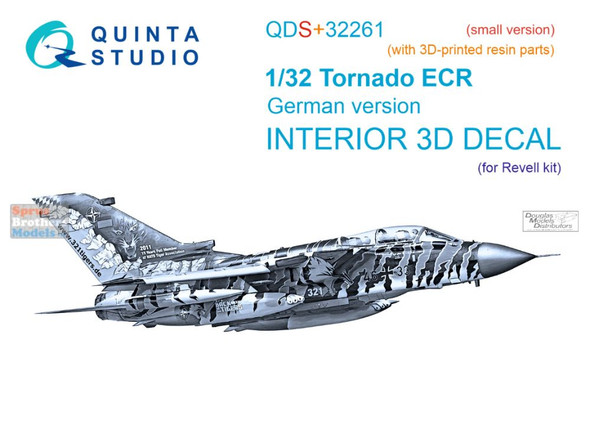QTSQDS32261R 1:32 Quinta Studio 3D Decal - German Tornado ECR + Resin (REV kit) Small Version