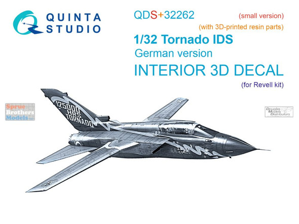 QTSQDS32262R 1:32 Quinta Studio 3D Decal - German Tornado IDS + Resin (REV kit) Small Version
