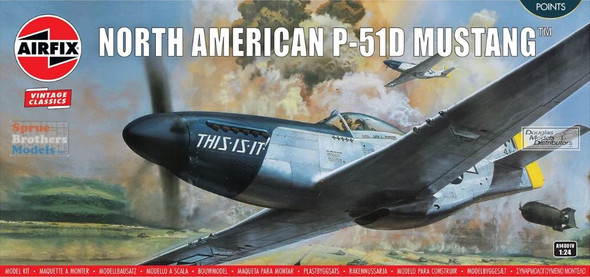 AFX14001V 1:24 Airfix P-51D Mustang