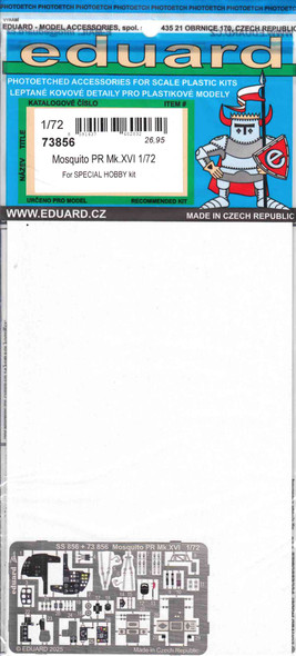 EDU73856 1:72 Eduard Color PE - Mosquito PR Mk.XVI Detail Set (SPH kit)