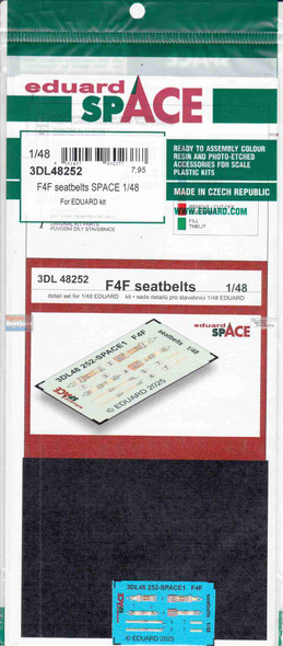 EDU3DL48252 1:48 Eduard SPACE - F4F Wildcat Seatbelts (EDU kit)
