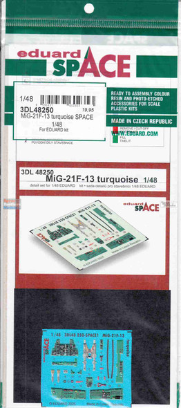EDU3DL48250 1:48 Eduard SPACE - MiG-21F-13 Fishbed Turquoise (EDU kit)