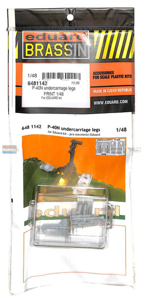 EDU6481142 1:48 Eduard Brassin - P-40N Warhawk Undercarriage Legs (EDU kit)